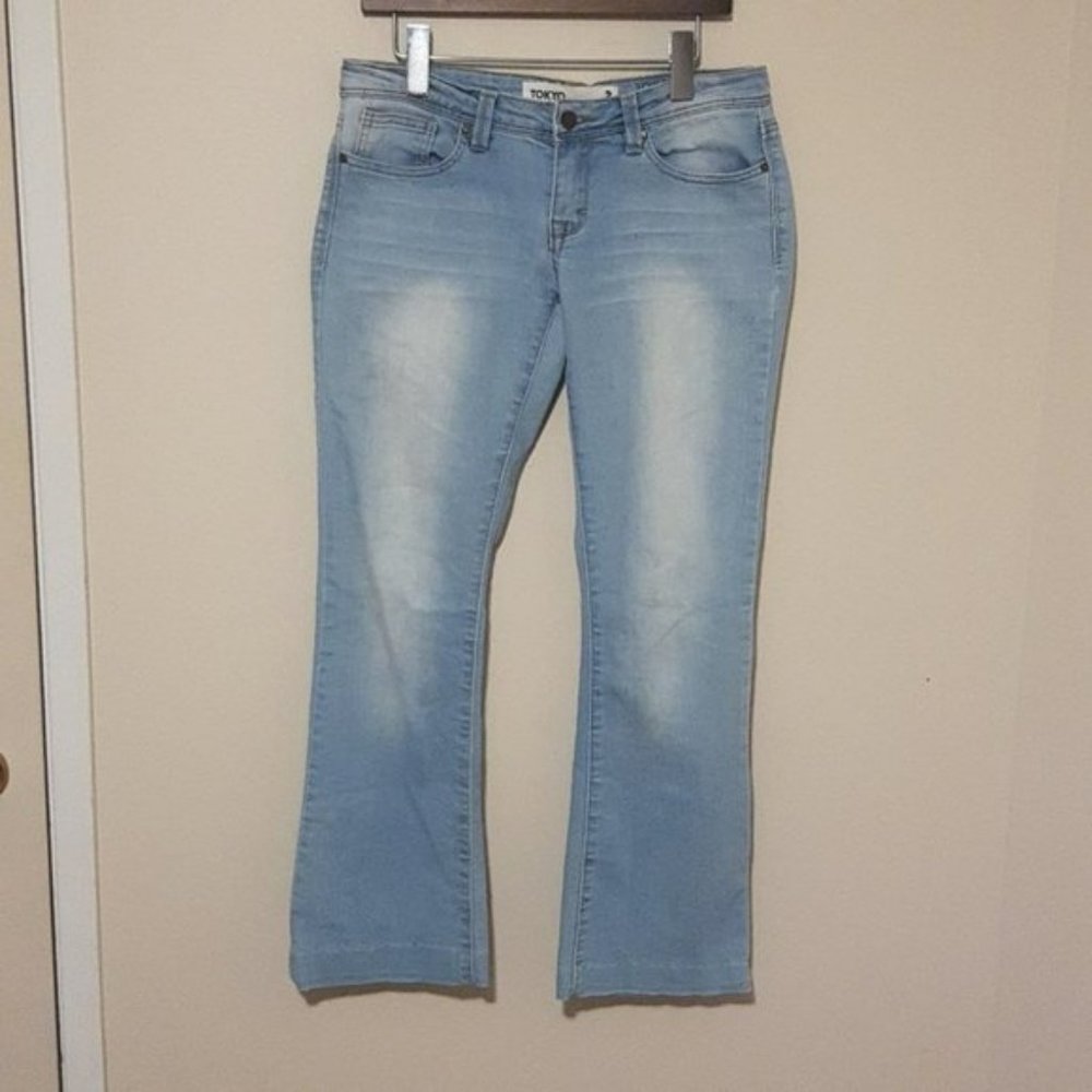 Tokyo Jeans  low rise light wash denim jeans
